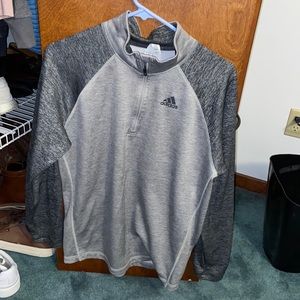 Grey adidas zip up